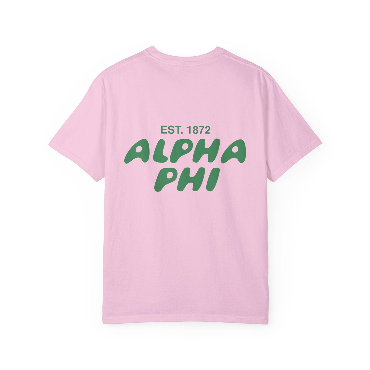 Alpha Phi Bubble Letter T-Shirt | APhi Trendy College Greek Custom Oversized Shirt | Big Little Sorority T Shirt Gift