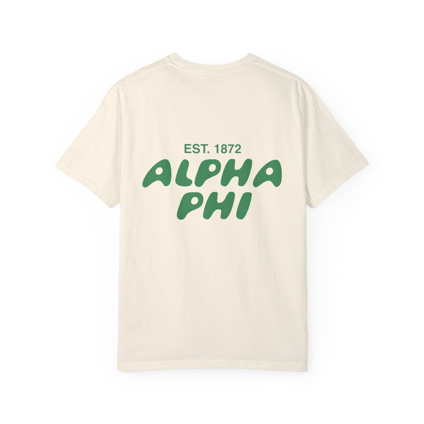 Alpha Phi Bubble Letter T-Shirt | APhi Trendy College Greek Custom Oversized Shirt | Big Little Sorority T Shirt Gift