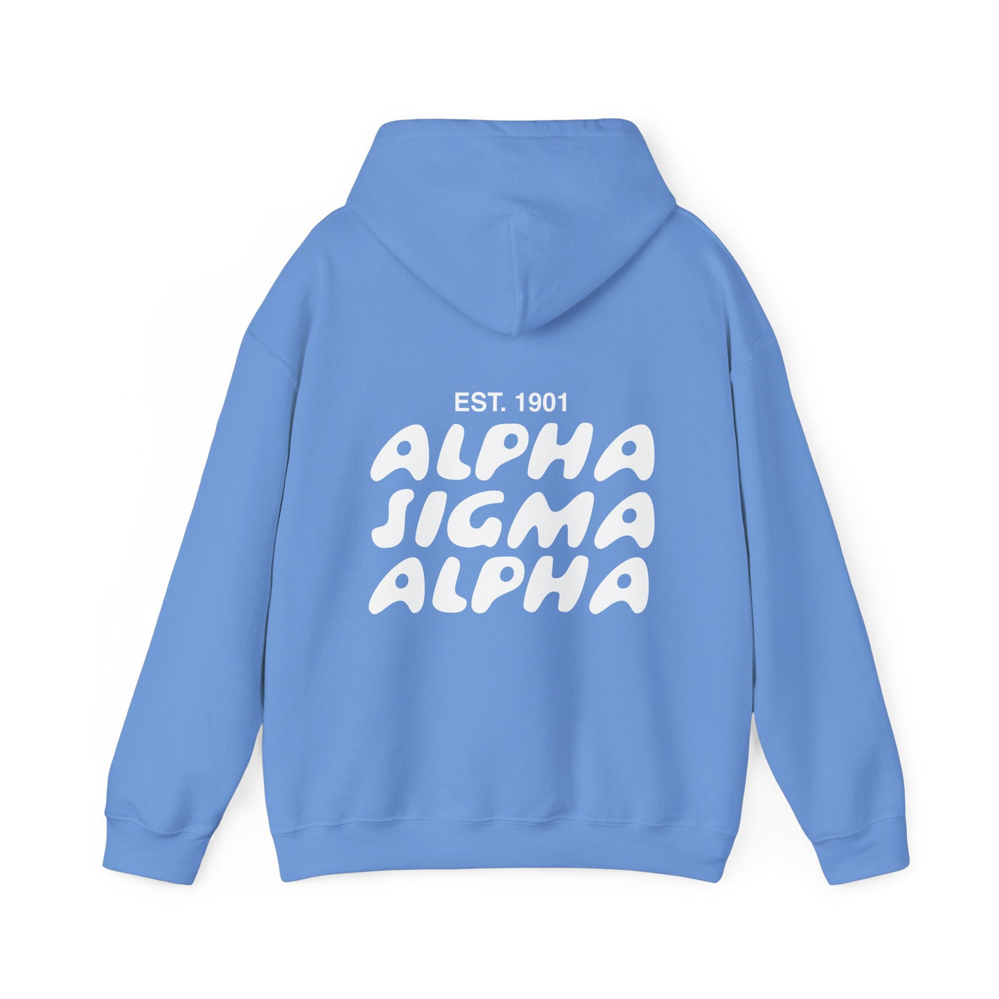 Alpha Sigma Alpha Bubble Font Sorority Hoodie | Alpha Sig Trendy Sweatshirt | Big Little Gift | Recruitment Gift