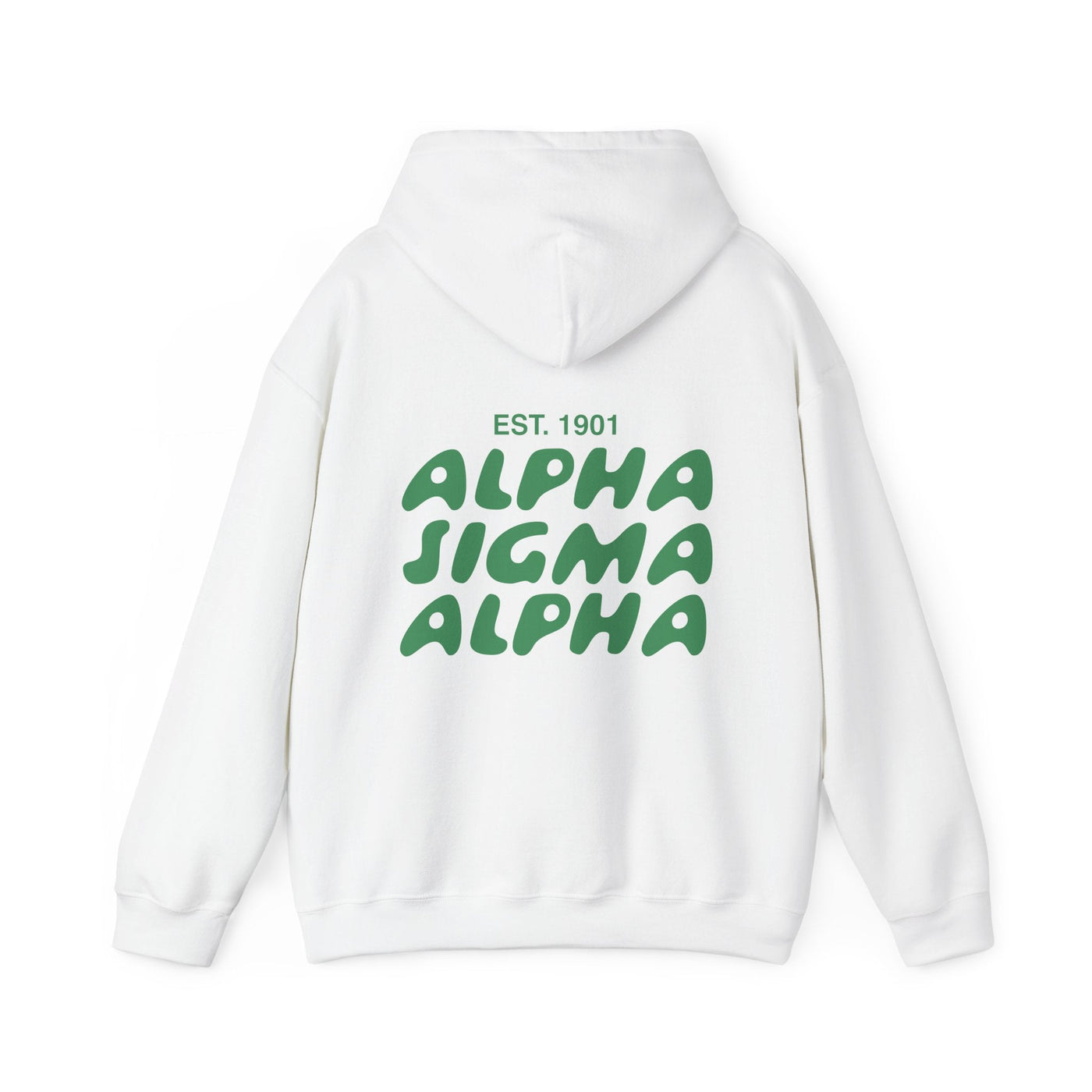 Alpha Sigma Alpha Bubble Font Sorority Hoodie | Alpha Sig Trendy Sweatshirt | Big Little Gift | Recruitment Gift