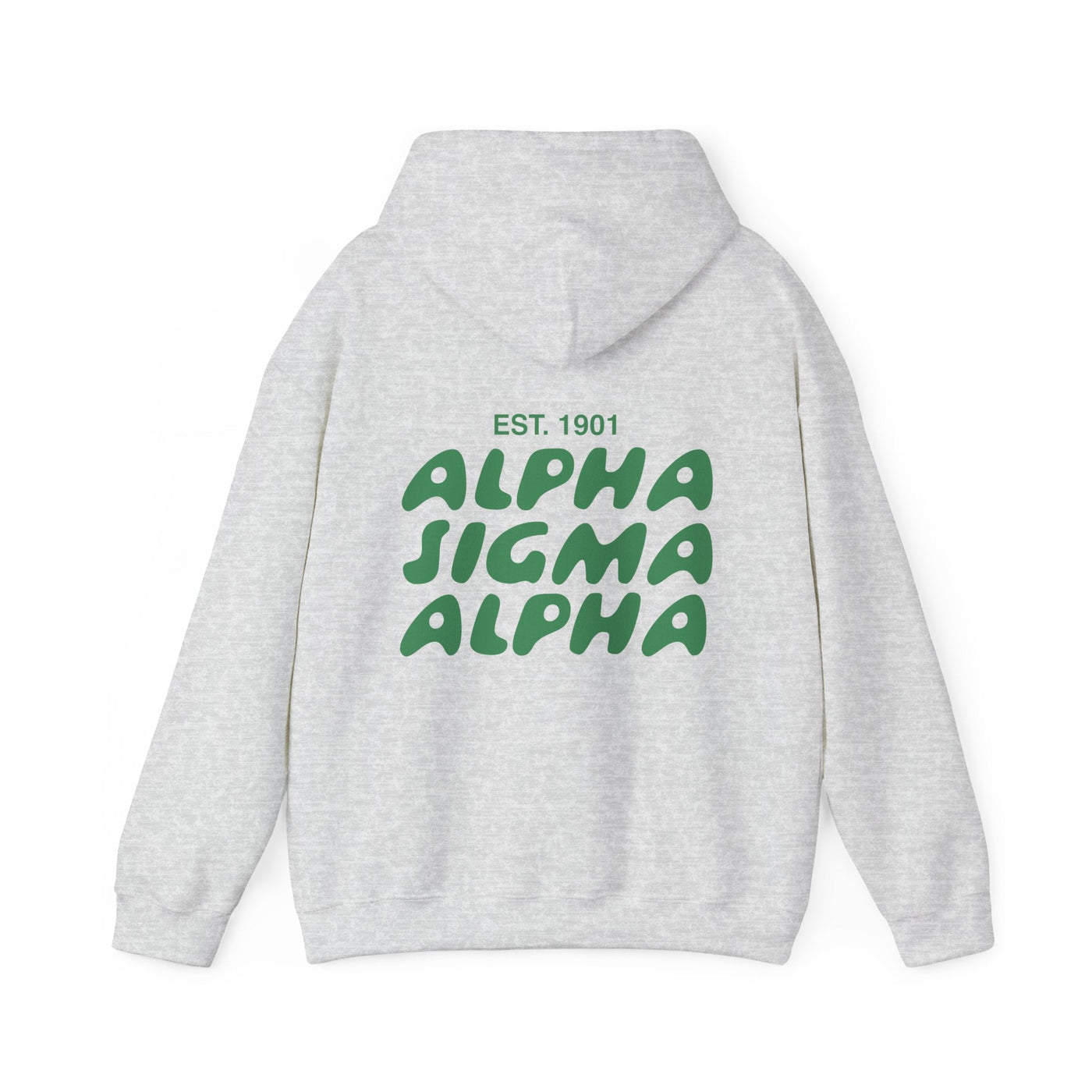 Alpha Sigma Alpha Bubble Font Sorority Hoodie | Alpha Sig Trendy Sweatshirt | Big Little Gift | Recruitment Gift