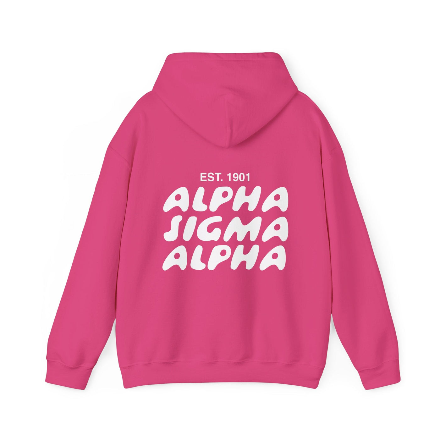 Alpha Sigma Alpha Bubble Font Sorority Hoodie | Alpha Sig Trendy Sweatshirt | Big Little Gift | Recruitment Gift