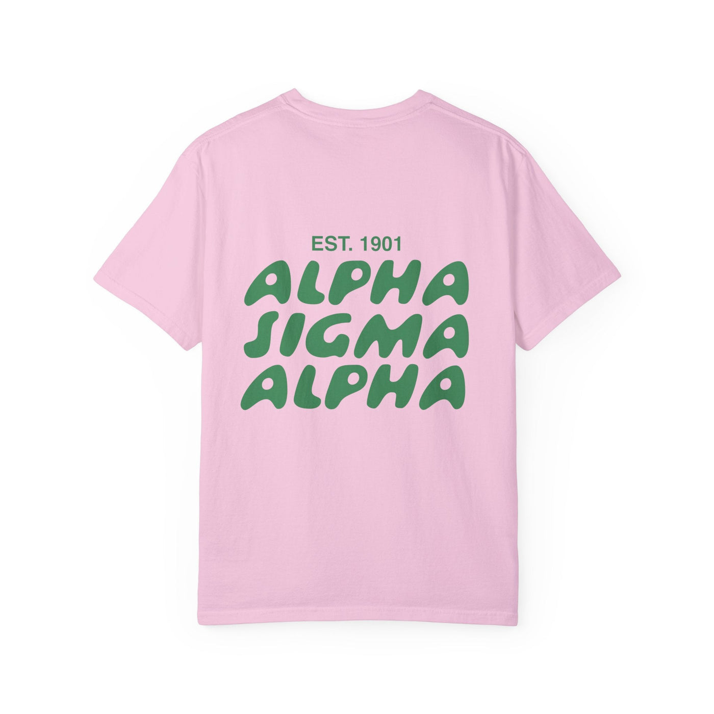 Alpha Sigma Alpha Bubble Letter T-Shirt | Alpha Sig Trendy College Greek Custom Oversized Shirt | Big Little Sorority T Shirt Gift