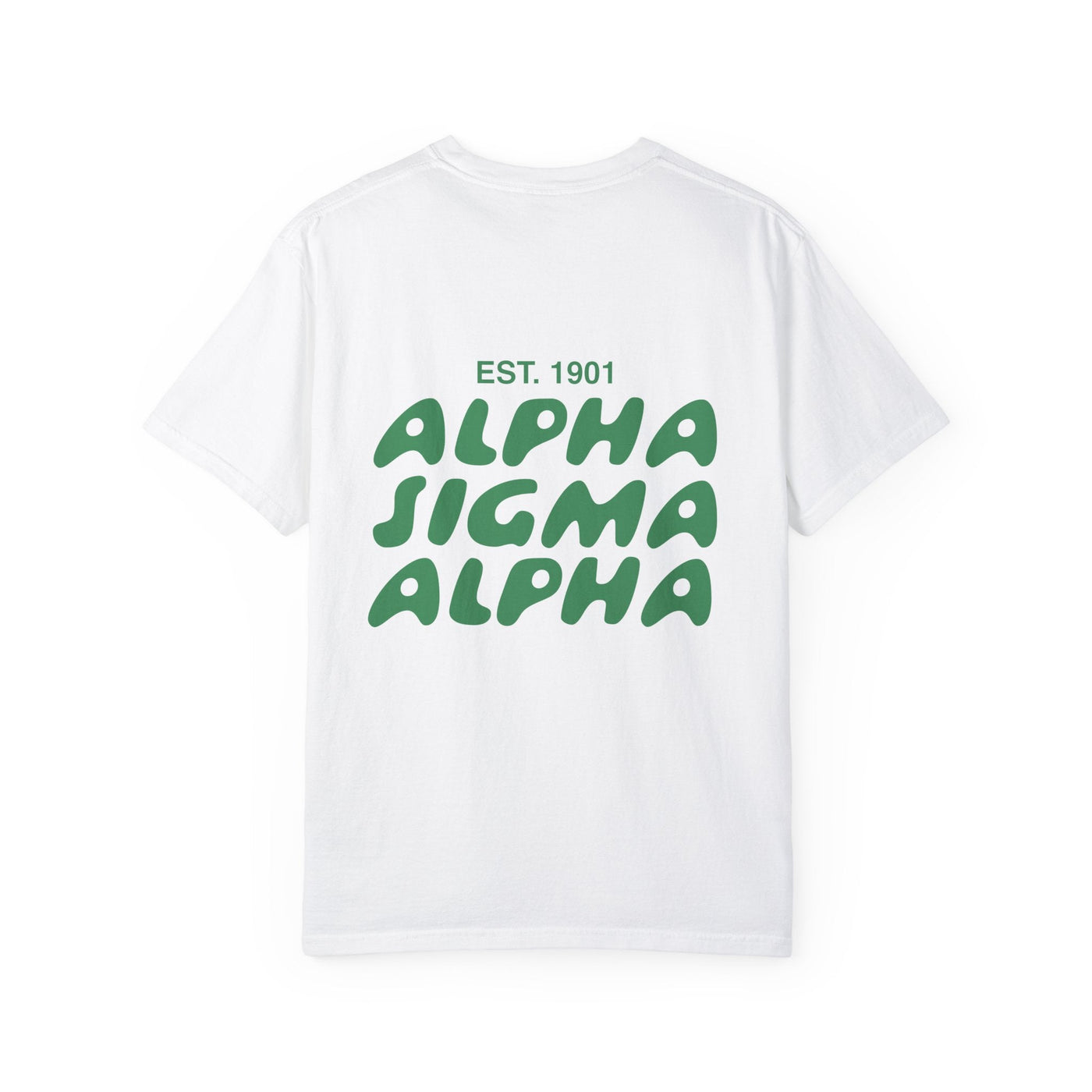 Alpha Sigma Alpha Bubble Letter T-Shirt | Alpha Sig Trendy College Greek Custom Oversized Shirt | Big Little Sorority T Shirt Gift