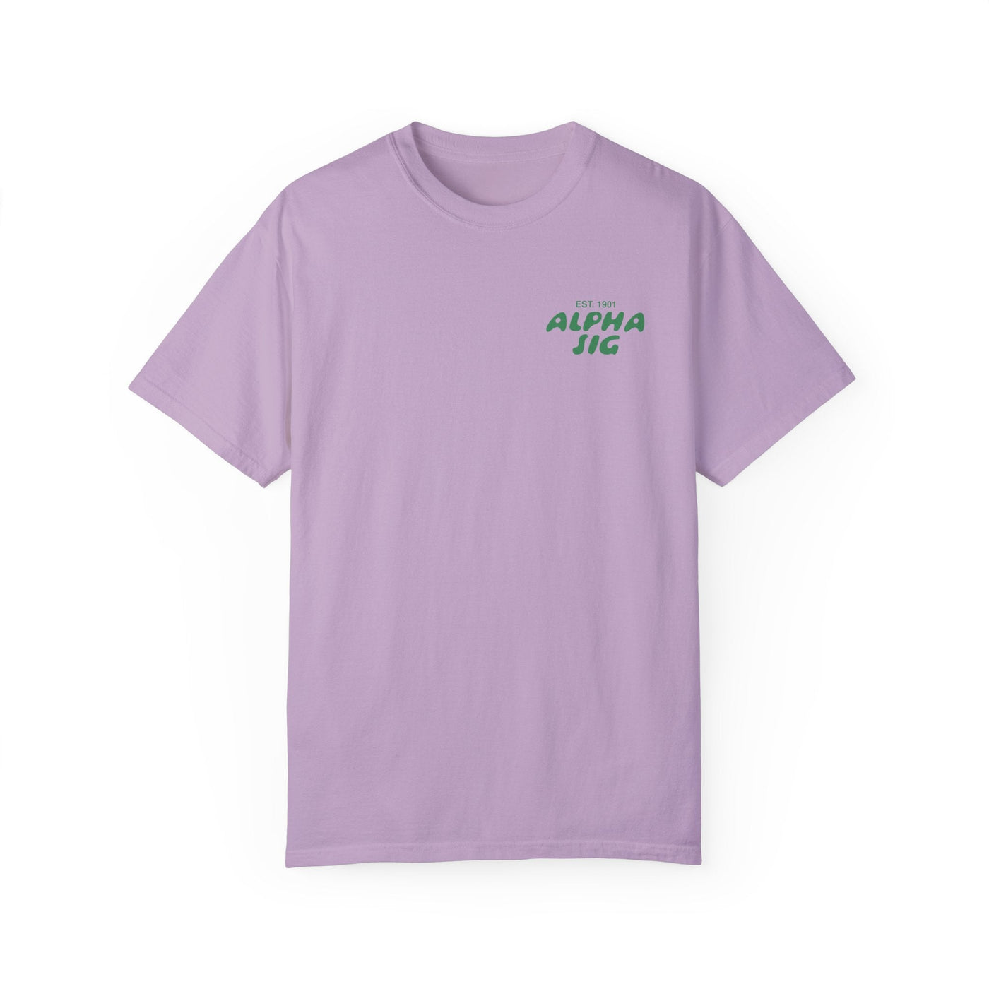 Alpha Sigma Alpha Bubble Letter T-Shirt | Alpha Sig Trendy College Greek Custom Oversized Shirt | Big Little Sorority T Shirt Gift