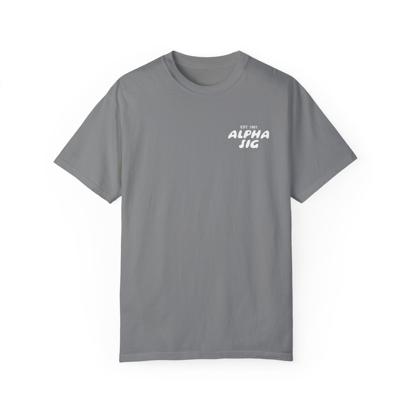 Alpha Sigma Alpha Bubble Letter T-Shirt | Alpha Sig Trendy College Greek Custom Oversized Shirt | Big Little Sorority T Shirt Gift