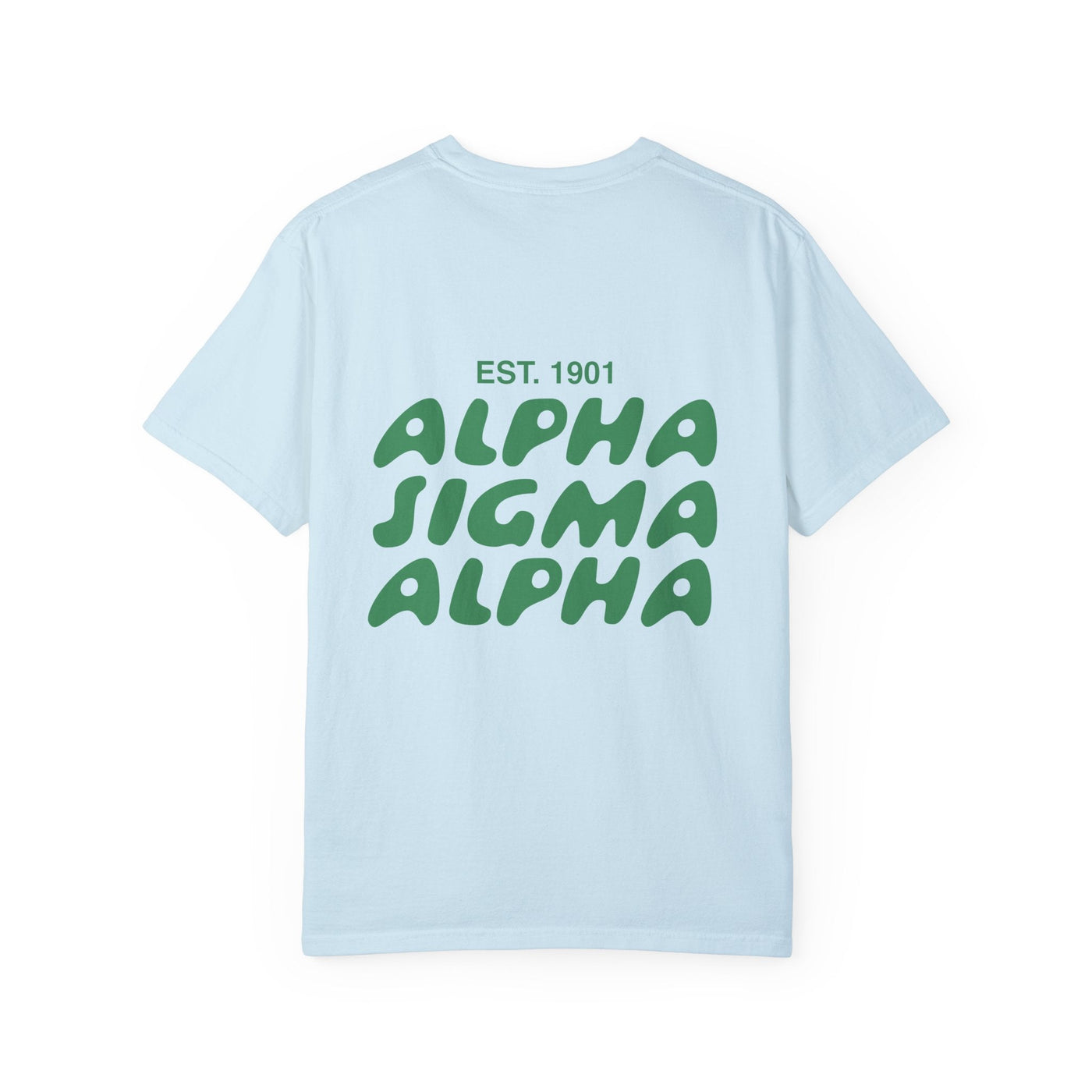 Alpha Sigma Alpha Bubble Letter T-Shirt | Alpha Sig Trendy College Greek Custom Oversized Shirt | Big Little Sorority T Shirt Gift