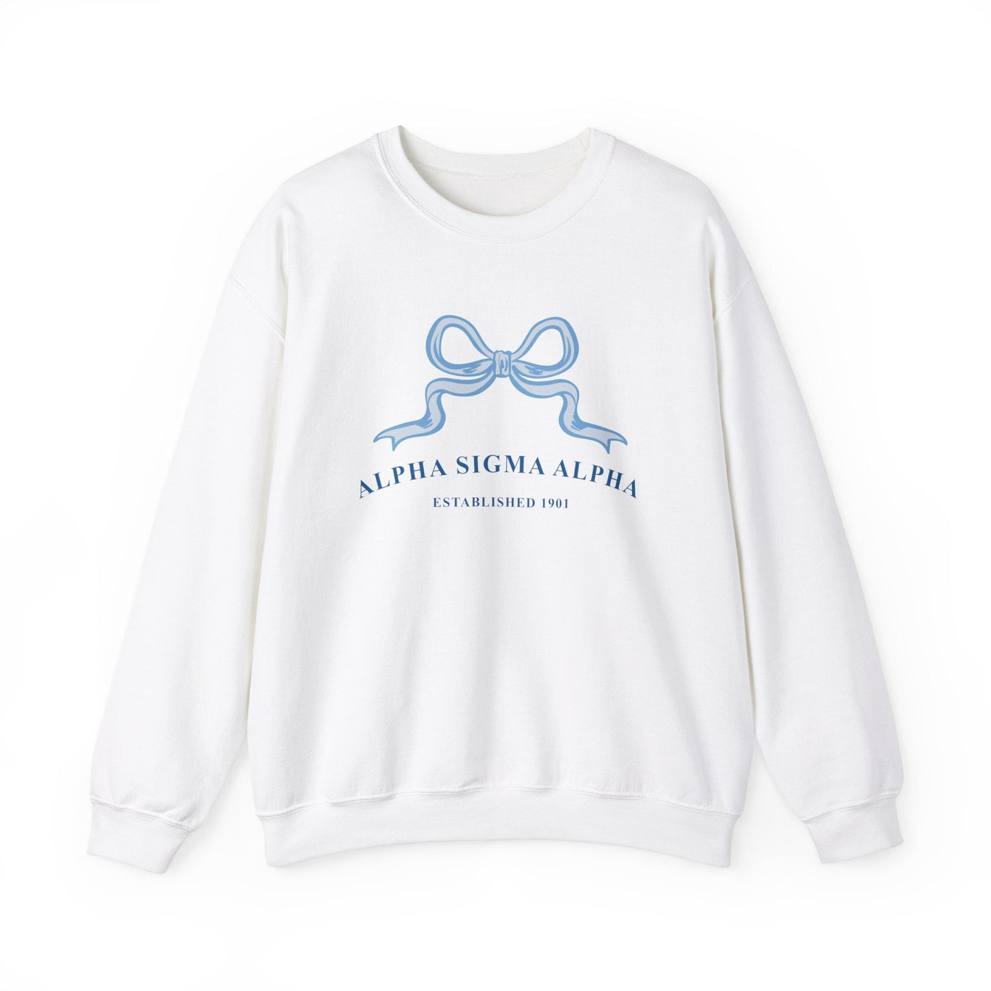 Alpha Sigma Alpha Ribbon Sorority Crewneck | Alpha Sig Trendy Sweatshirt Big Little Recruitment Gift