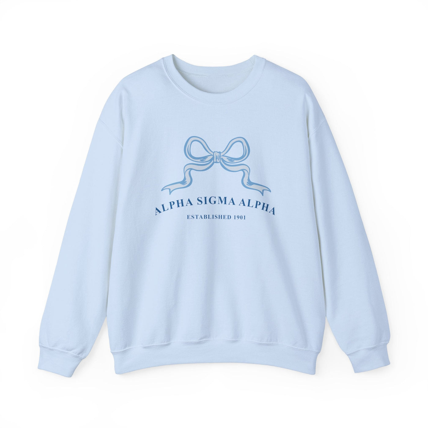 Alpha Sigma Alpha Ribbon Sorority Crewneck | Alpha Sig Trendy Sweatshirt Big Little Recruitment Gift