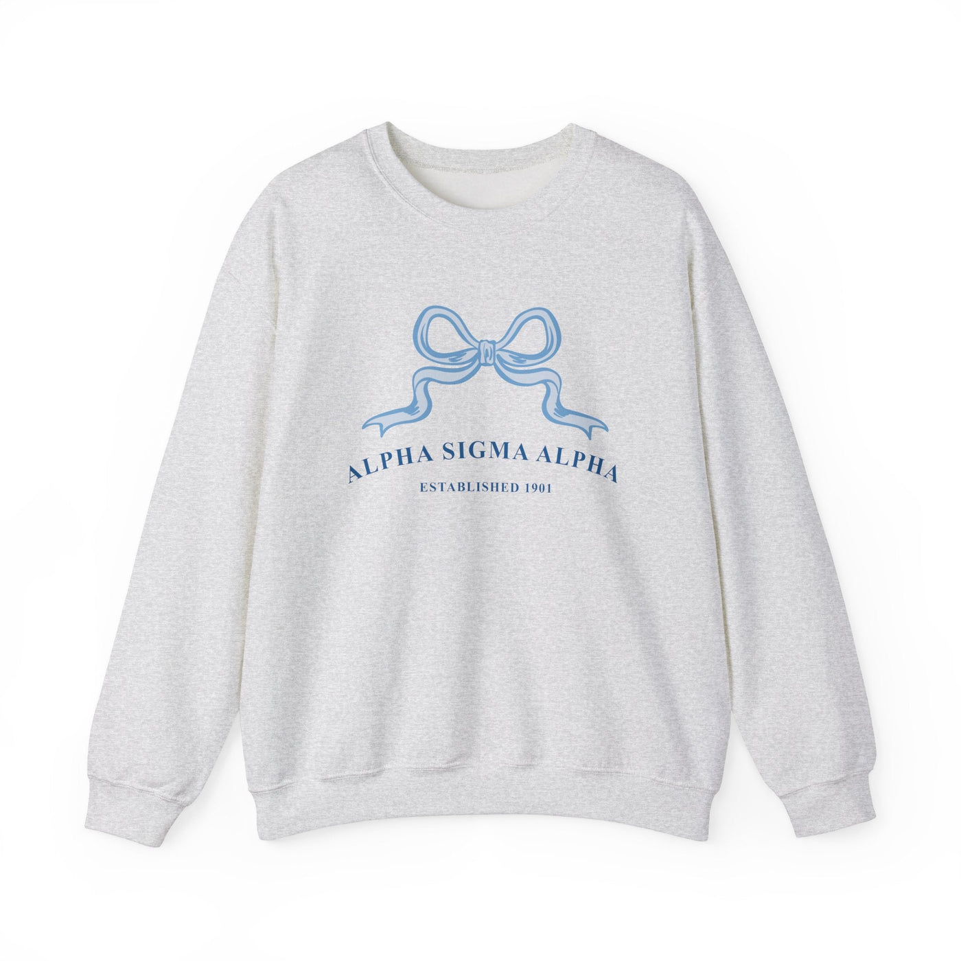 Alpha Sigma Alpha Ribbon Sorority Crewneck | Alpha Sig Trendy Sweatshirt Big Little Recruitment Gift