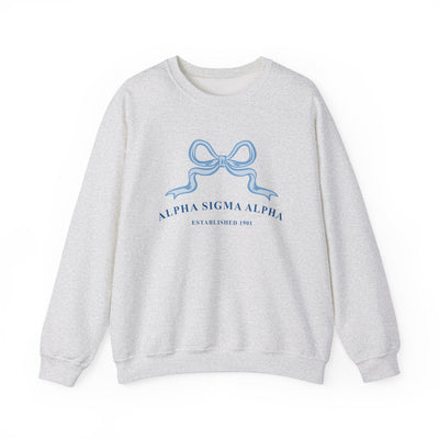 Alpha Sigma Alpha Ribbon Sorority Crewneck | Alpha Sig Trendy Sweatshirt Big Little Recruitment Gift