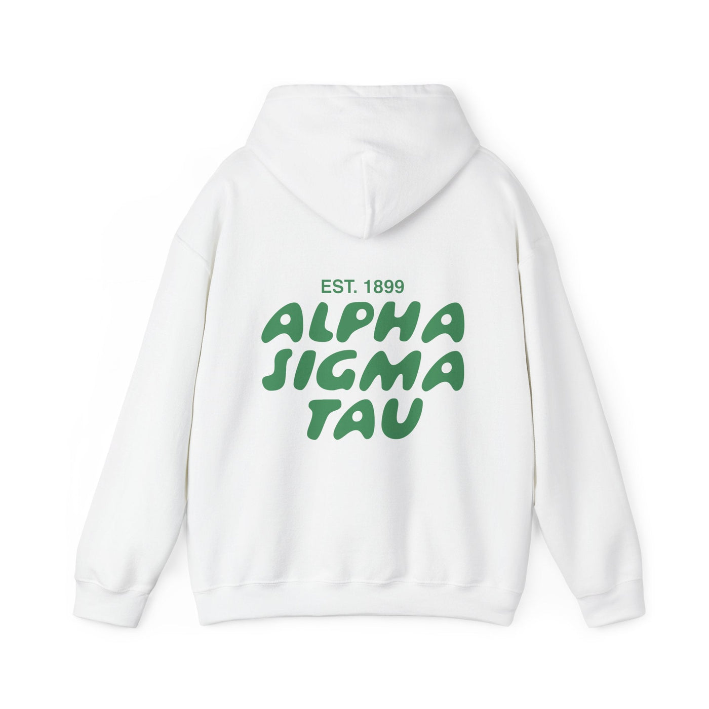 Alpha Sigma Tau Bubble Font Sorority Hoodie | Alpha Tau Trendy Sweatshirt | Big Little Gift | Recruitment Gift