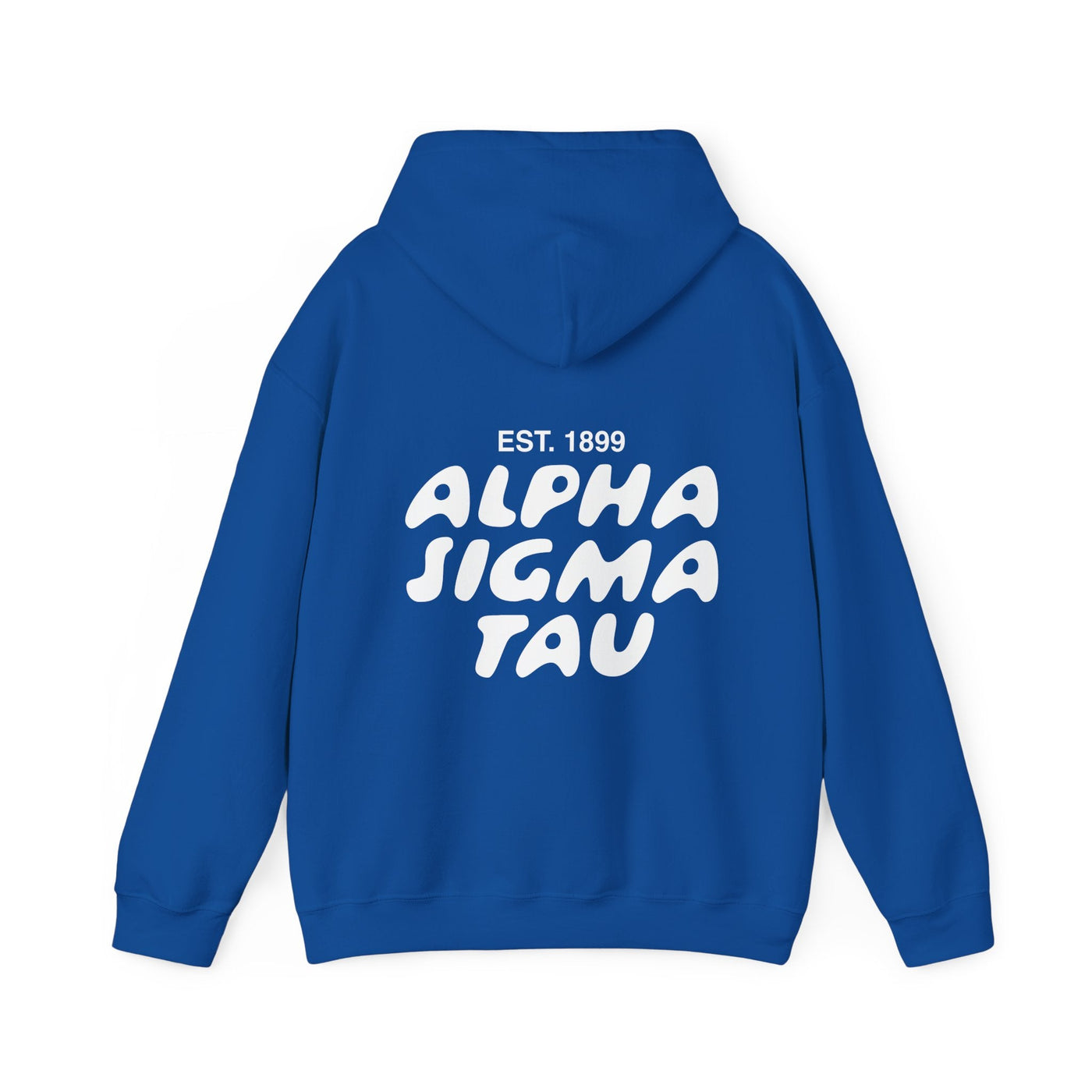 Alpha Sigma Tau Bubble Font Sorority Hoodie | Alpha Tau Trendy Sweatshirt | Big Little Gift | Recruitment Gift