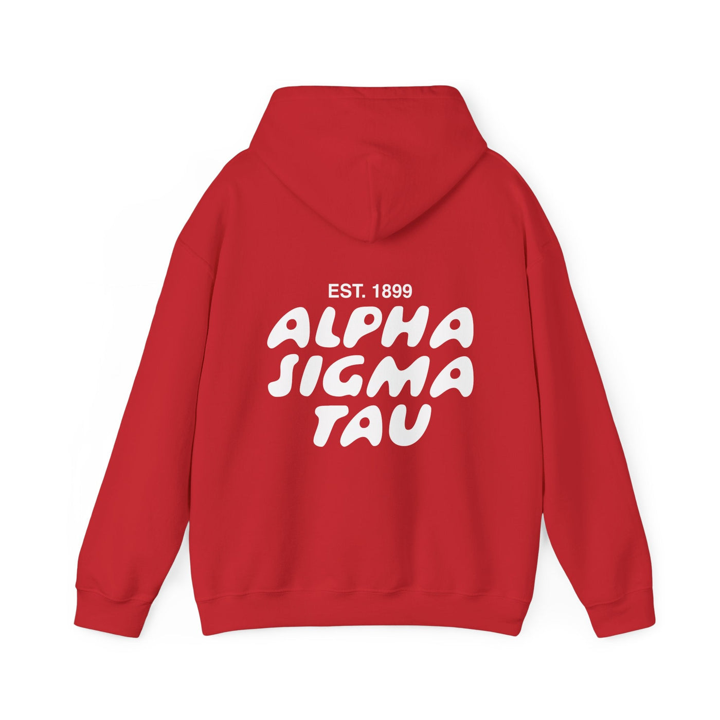 Alpha Sigma Tau Bubble Font Sorority Hoodie | Alpha Tau Trendy Sweatshirt | Big Little Gift | Recruitment Gift