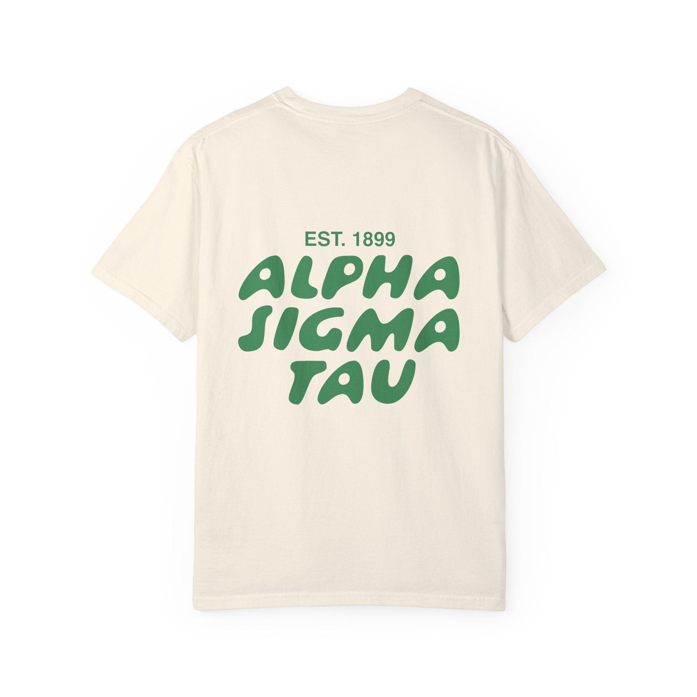 Alpha Sigma Tau Bubble Letter T-Shirt | Alpha Tau Trendy College Greek Custom Oversized Shirt | Big Little Sorority T Shirt Gift