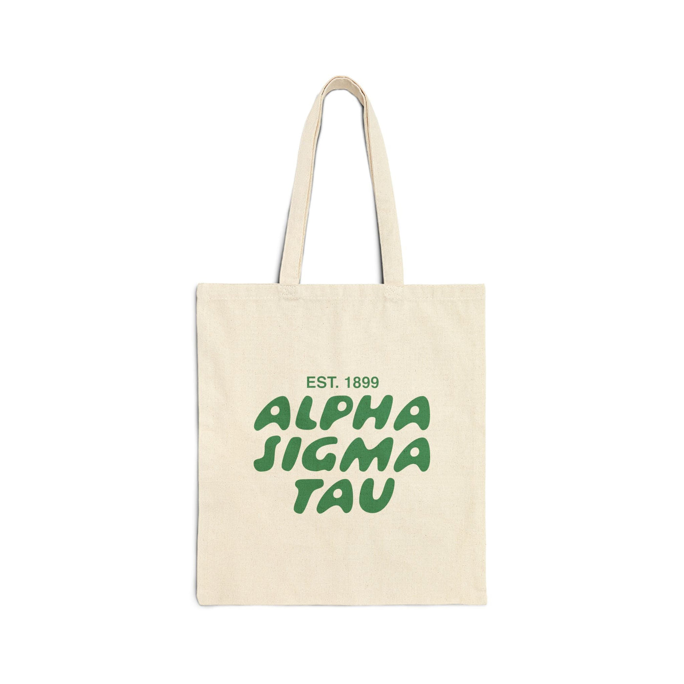 Alpha Sigma Tau Bubble Text Trendy Tote Bag | Alpha Tau College Sorority Beach Bag | Big Little Gift