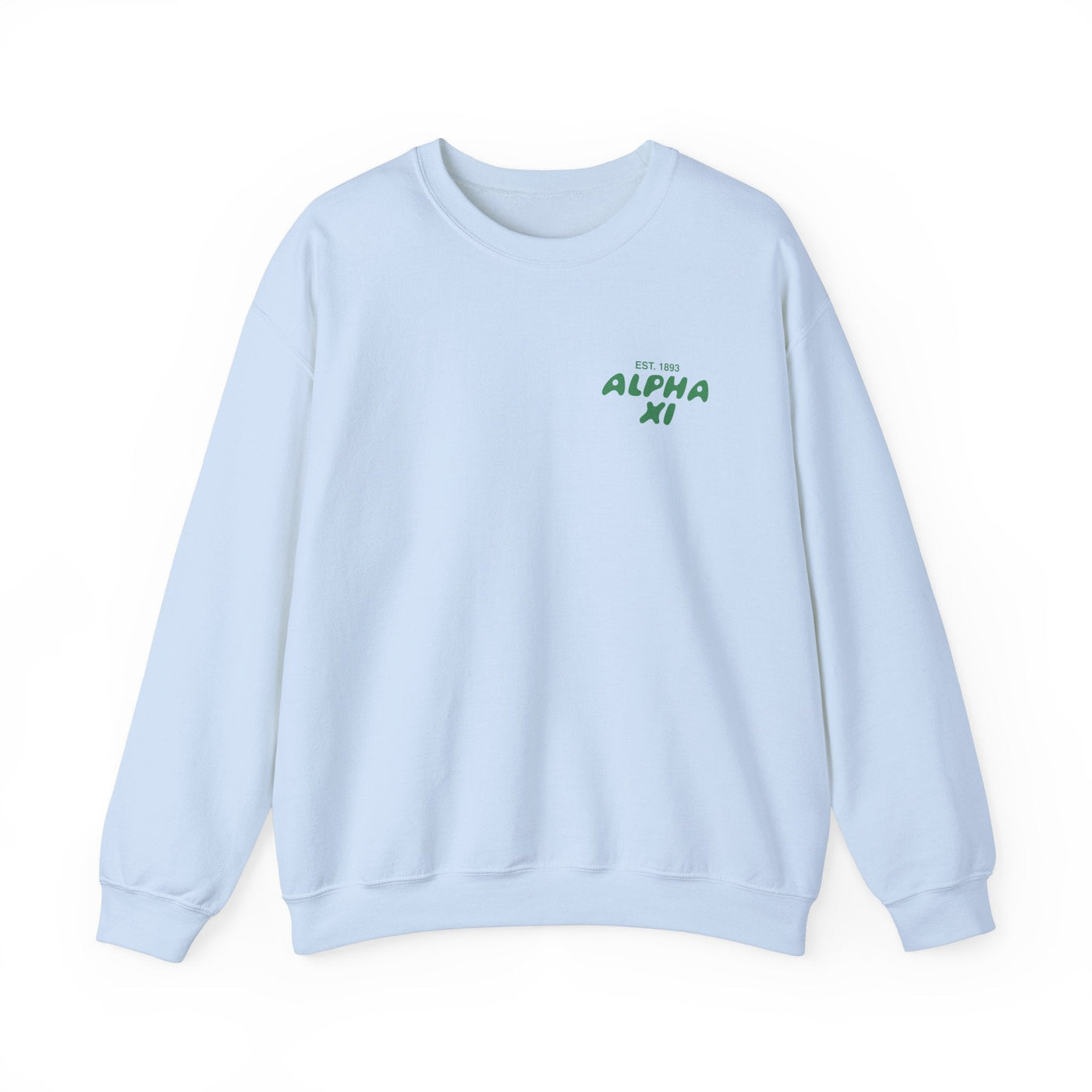 Alpha Xi Delta Bubble Font Sorority Crewneck Sweatshirt | Alpha Xi Trendy Sweatshirt | Big Little Gift | Recruitment Gift