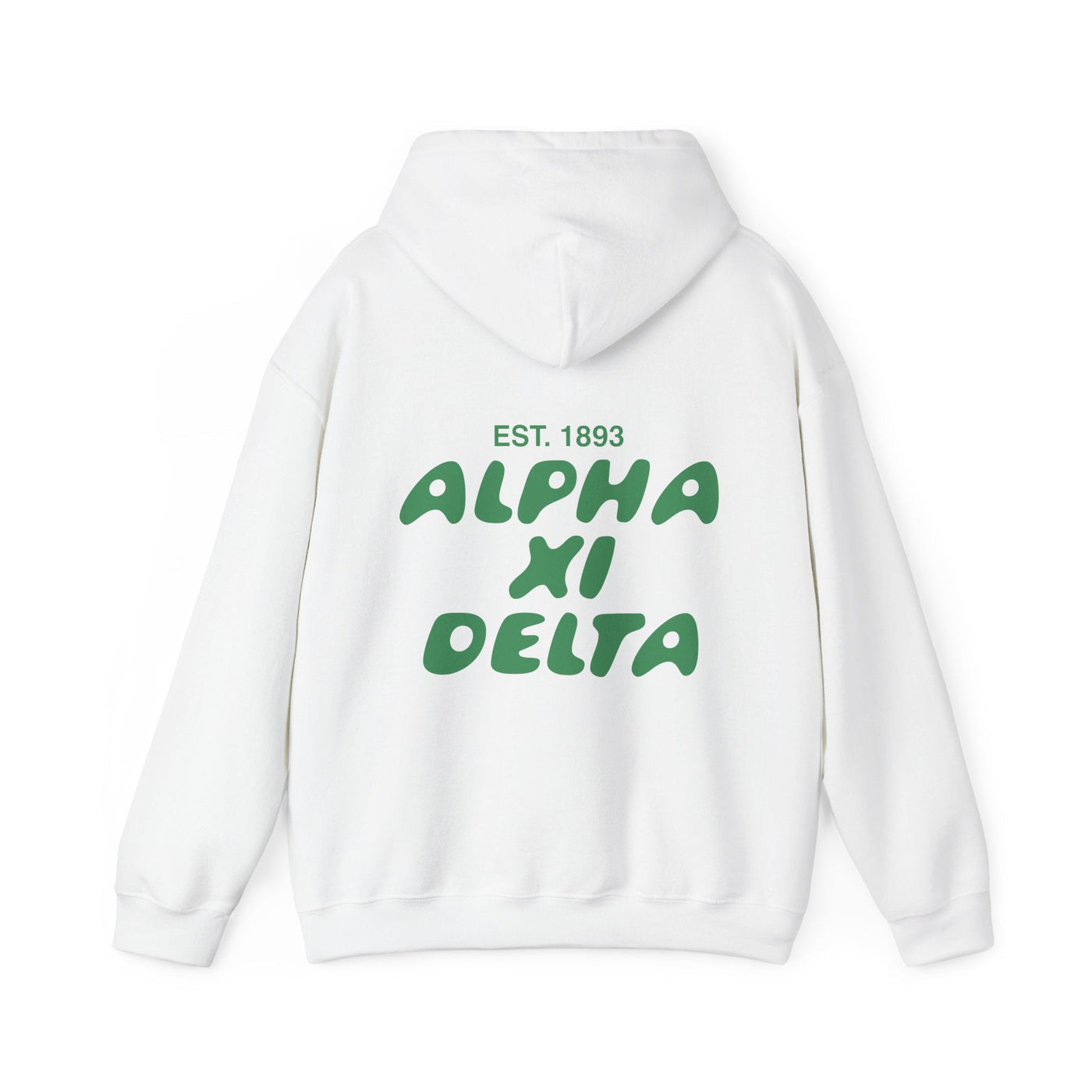 Alpha Xi Delta Bubble Font Sorority Hoodie | Alpha Xi Trendy Sweatshirt | Big Little Gift | Recruitment Gift