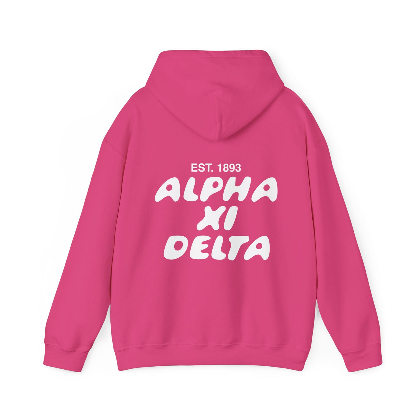 Alpha Xi Delta Bubble Font Sorority Hoodie | Alpha Xi Trendy Sweatshirt | Big Little Gift | Recruitment Gift