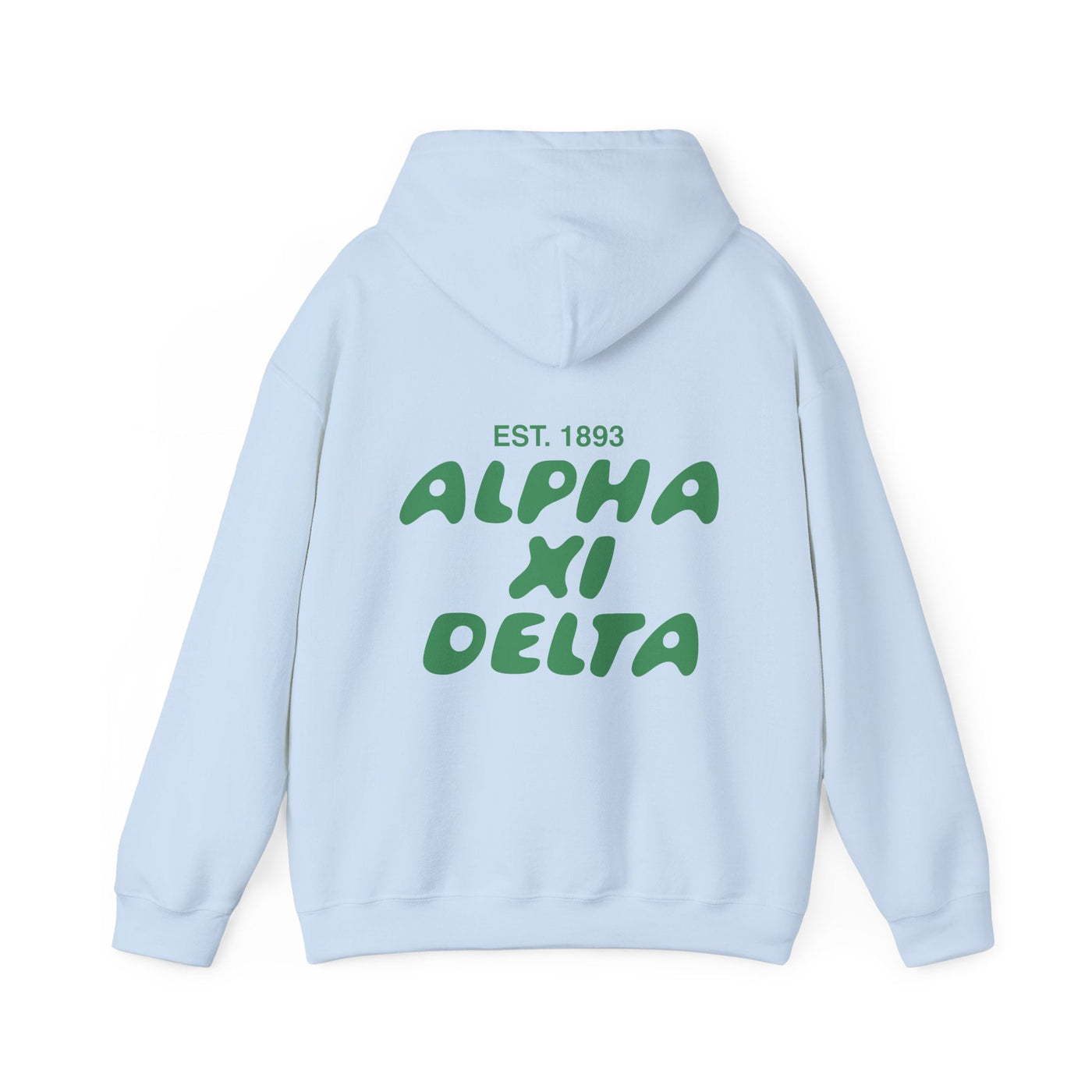 Alpha Xi Delta Bubble Font Sorority Hoodie | Alpha Xi Trendy Sweatshirt | Big Little Gift | Recruitment Gift