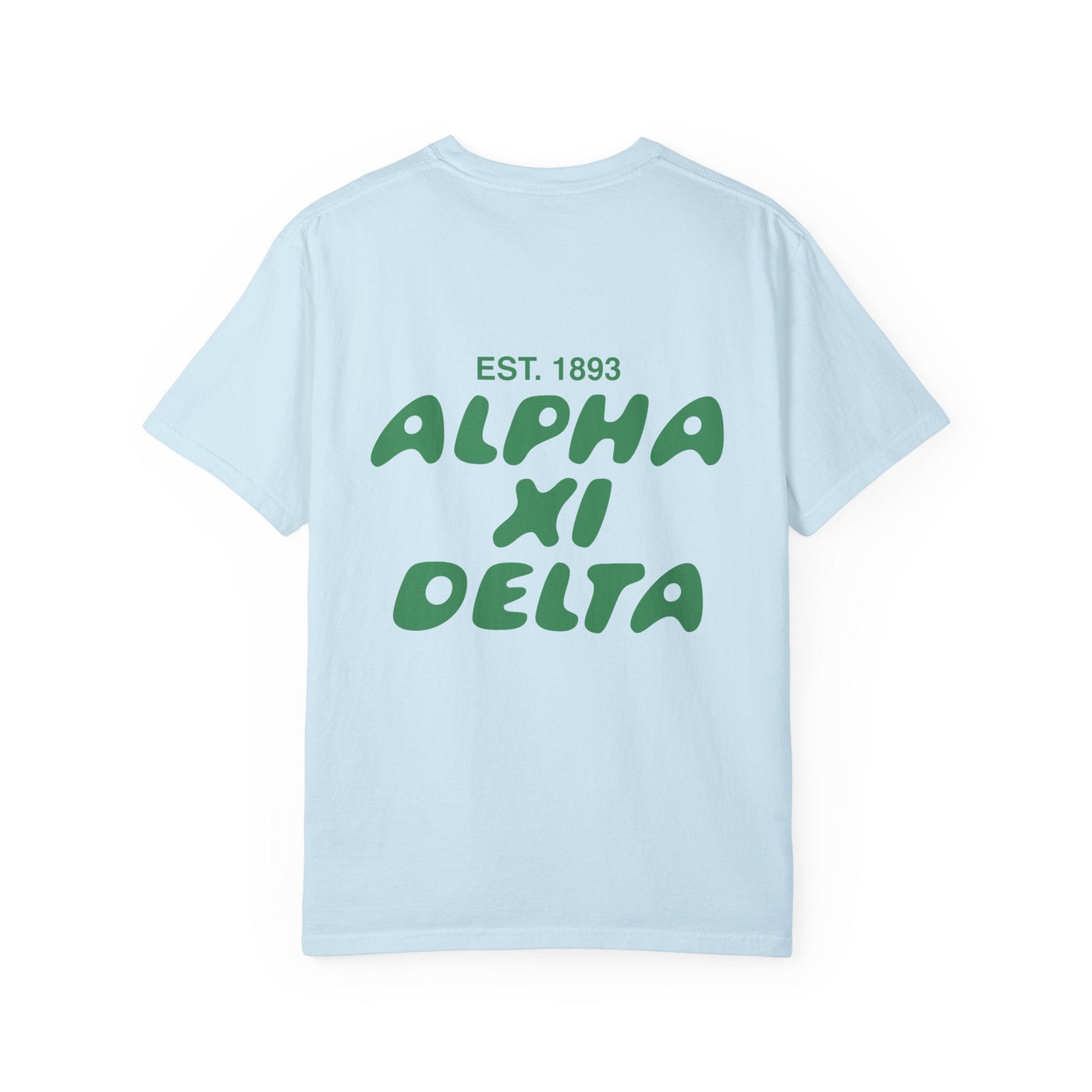 Alpha Xi Delta Bubble Letter T-Shirt | Alpha Xi Trendy College Greek Custom Oversized Shirt | Big Little Sorority T Shirt Gift