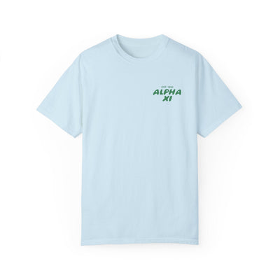 Alpha Xi Delta Bubble Letter T-Shirt | Alpha Xi Trendy College Greek Custom Oversized Shirt | Big Little Sorority T Shirt Gift