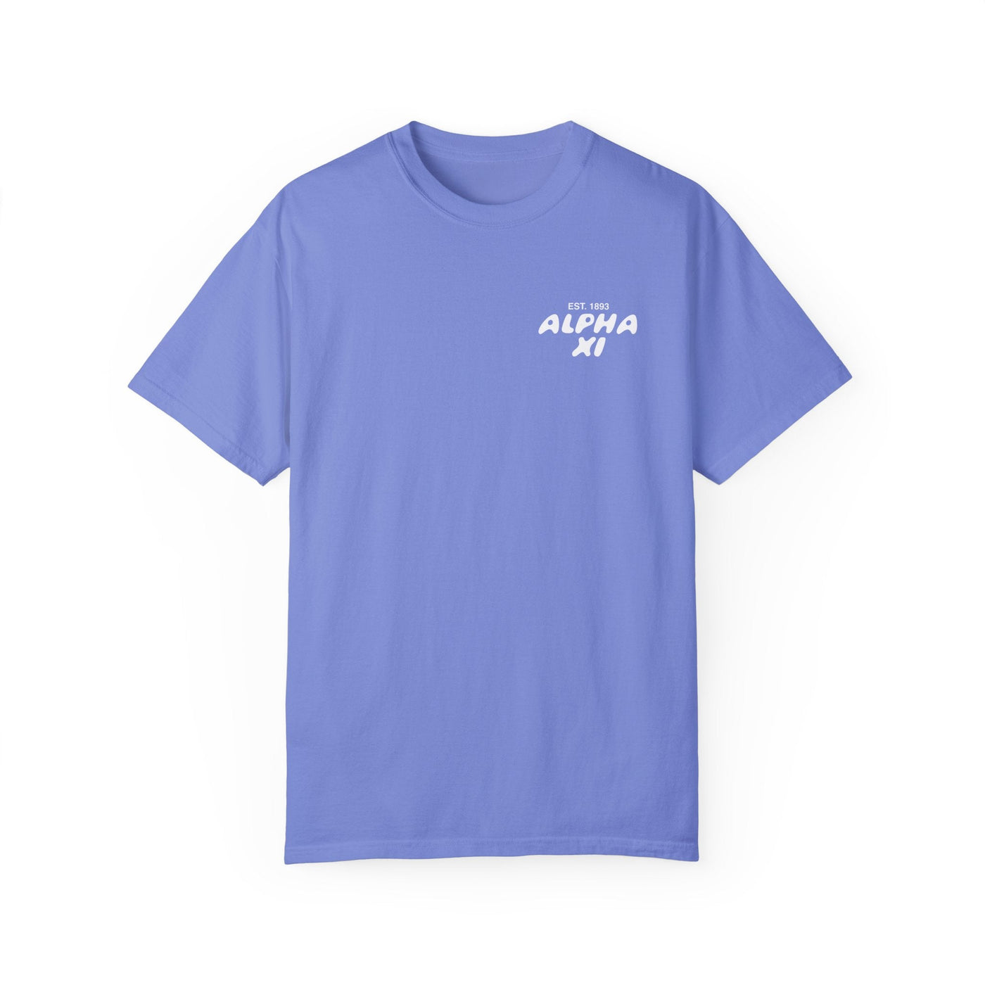 Alpha Xi Delta Bubble Letter T-Shirt | Alpha Xi Trendy College Greek Custom Oversized Shirt | Big Little Sorority T Shirt Gift