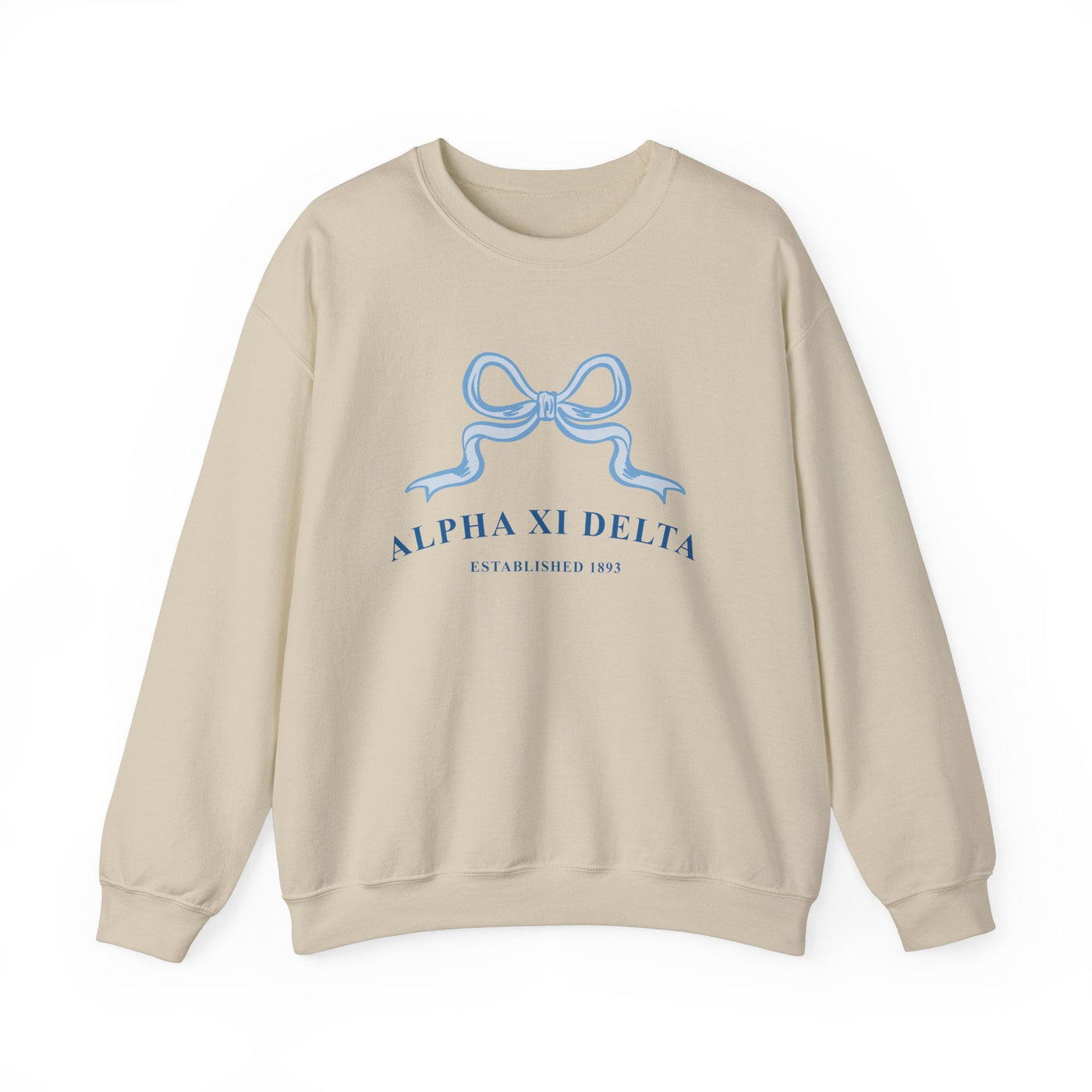 Alpha Xi Delta Ribbon Sorority Crewneck | Alpha Xi Trendy Sweatshirt Big Little Recruitment Gift