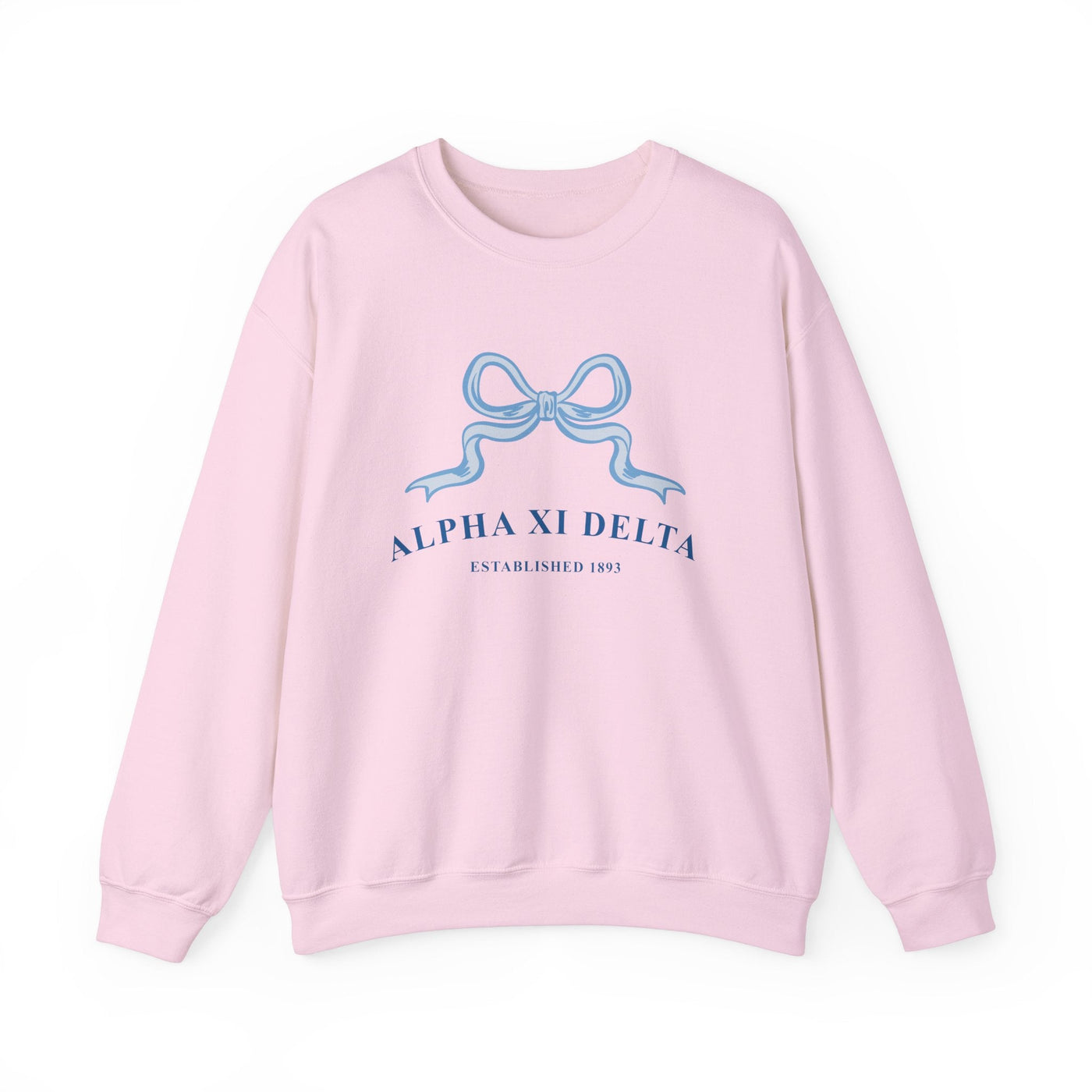 Alpha Xi Delta Ribbon Sorority Crewneck | Alpha Xi Trendy Sweatshirt Big Little Recruitment Gift