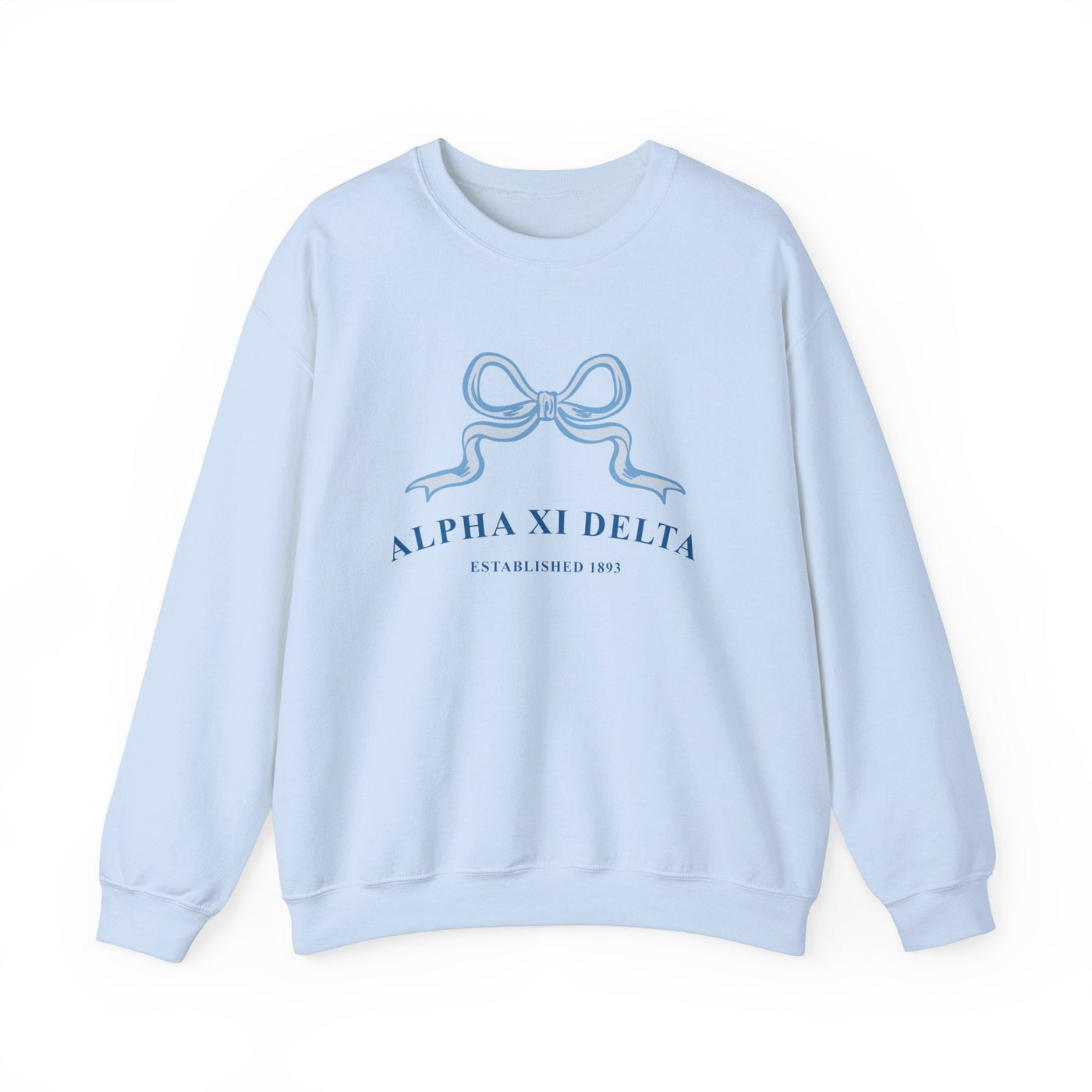 Alpha Xi Delta Ribbon Sorority Crewneck | Alpha Xi Trendy Sweatshirt Big Little Recruitment Gift