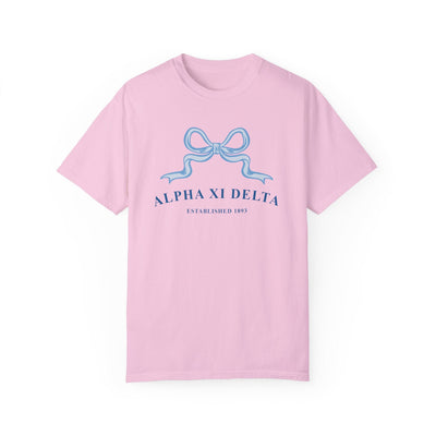 Alpha Xi Delta Ribbon Sorority T-Shirt | Alpha Xi Trendy Shirt Big Little Recruitment Gift