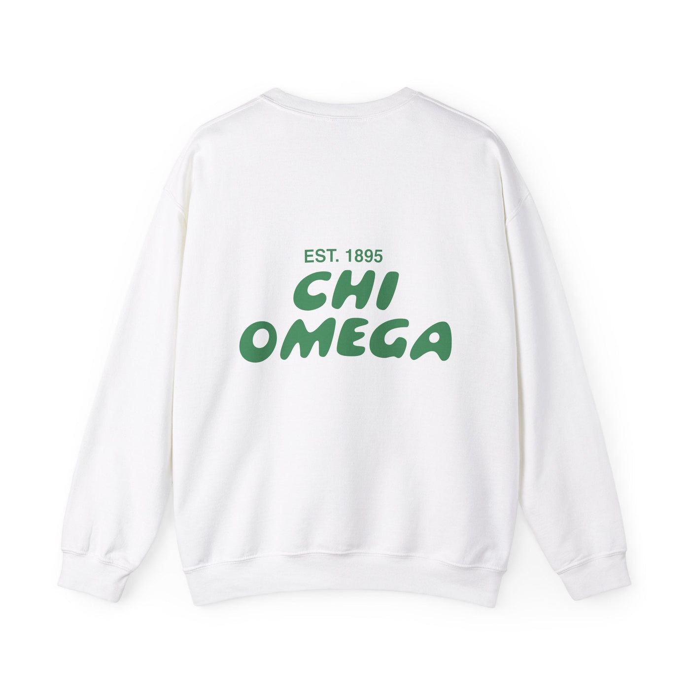 Chi Omega Bubble Font Sorority Crewneck Sweatshirt | Chi O Trendy Sweatshirt | Big Little Gift | Recruitment Gift