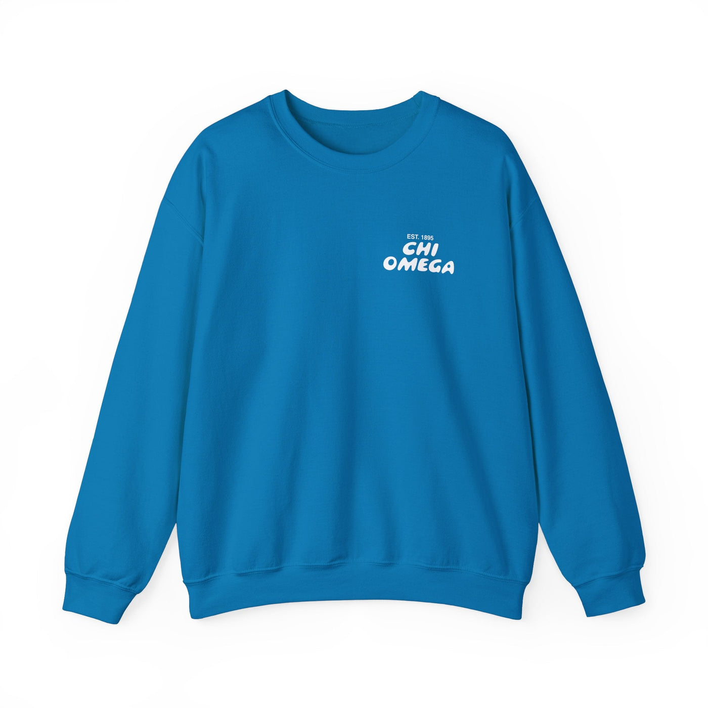 Chi Omega Bubble Font Sorority Crewneck Sweatshirt | Chi O Trendy Sweatshirt | Big Little Gift | Recruitment Gift