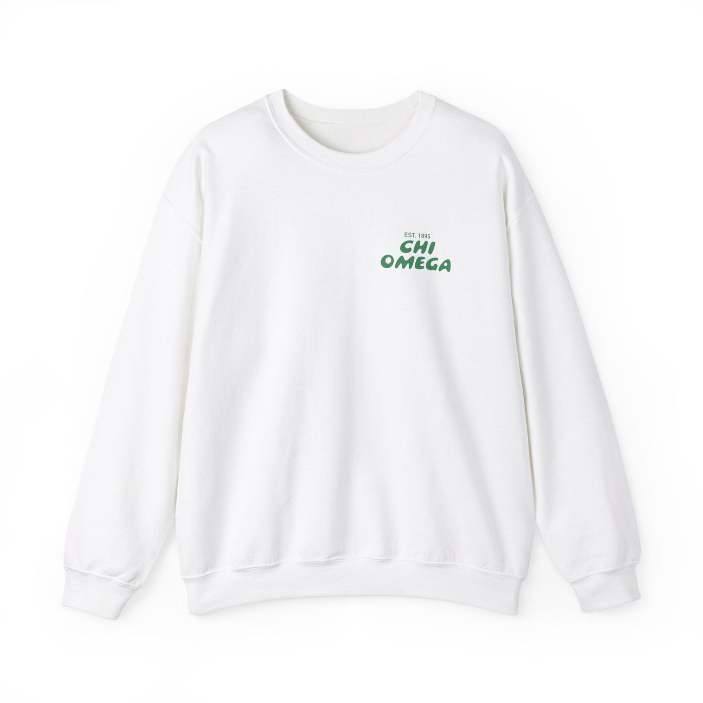 Chi Omega Bubble Font Sorority Crewneck Sweatshirt | Chi O Trendy Sweatshirt | Big Little Gift | Recruitment Gift