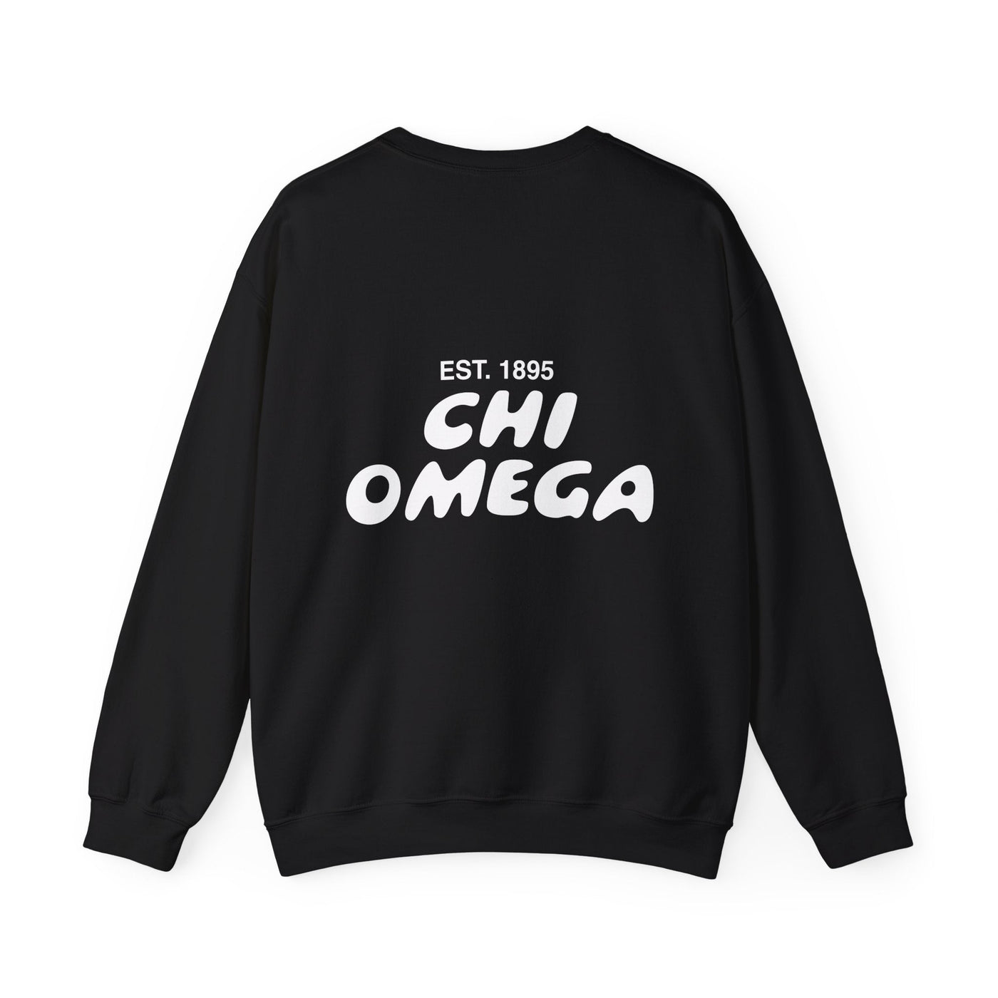 Chi Omega Bubble Font Sorority Crewneck Sweatshirt | Chi O Trendy Sweatshirt | Big Little Gift | Recruitment Gift