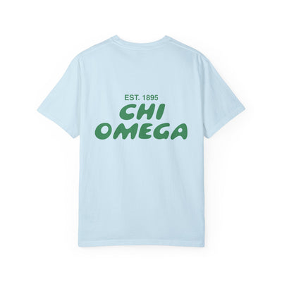 Chi Omega Bubble Letter T-Shirt | Chi O Trendy College Greek Custom Oversized Shirt | Big Little Sorority T Shirt Gift