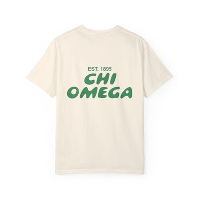 Chi Omega Bubble Letter T-Shirt | Chi O Trendy College Greek Custom Oversized Shirt | Big Little Sorority T Shirt Gift