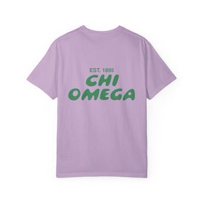 Chi Omega Bubble Letter T-Shirt | Chi O Trendy College Greek Custom Oversized Shirt | Big Little Sorority T Shirt Gift