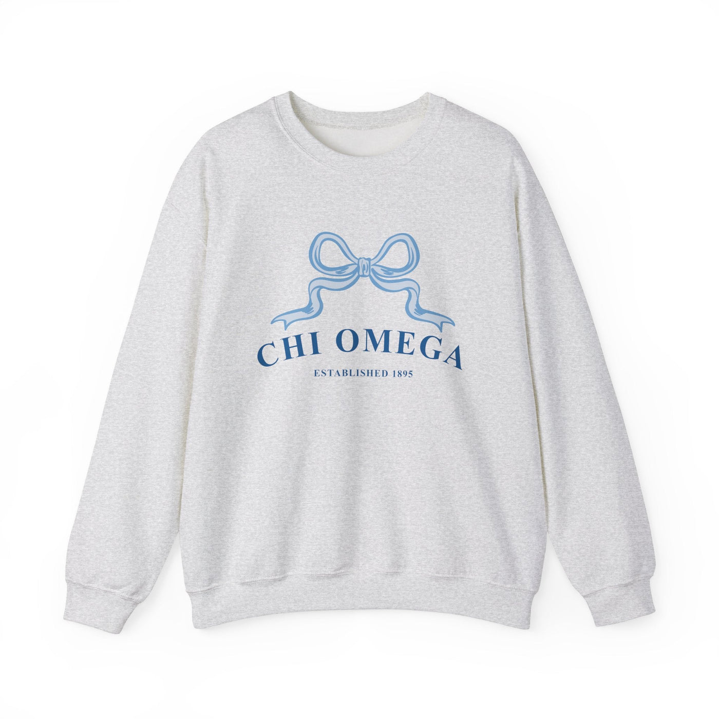 Chi Omega Ribbon Sorority Crewneck | Chi O Trendy Sweatshirt Big Little Recruitment Gift