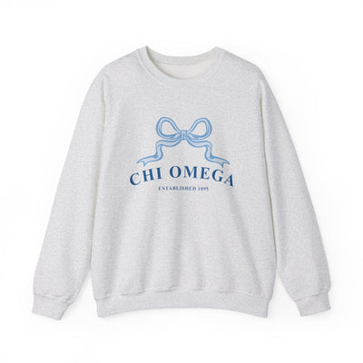 Chi Omega Ribbon Sorority Crewneck | Chi O Trendy Sweatshirt Big Little Recruitment Gift