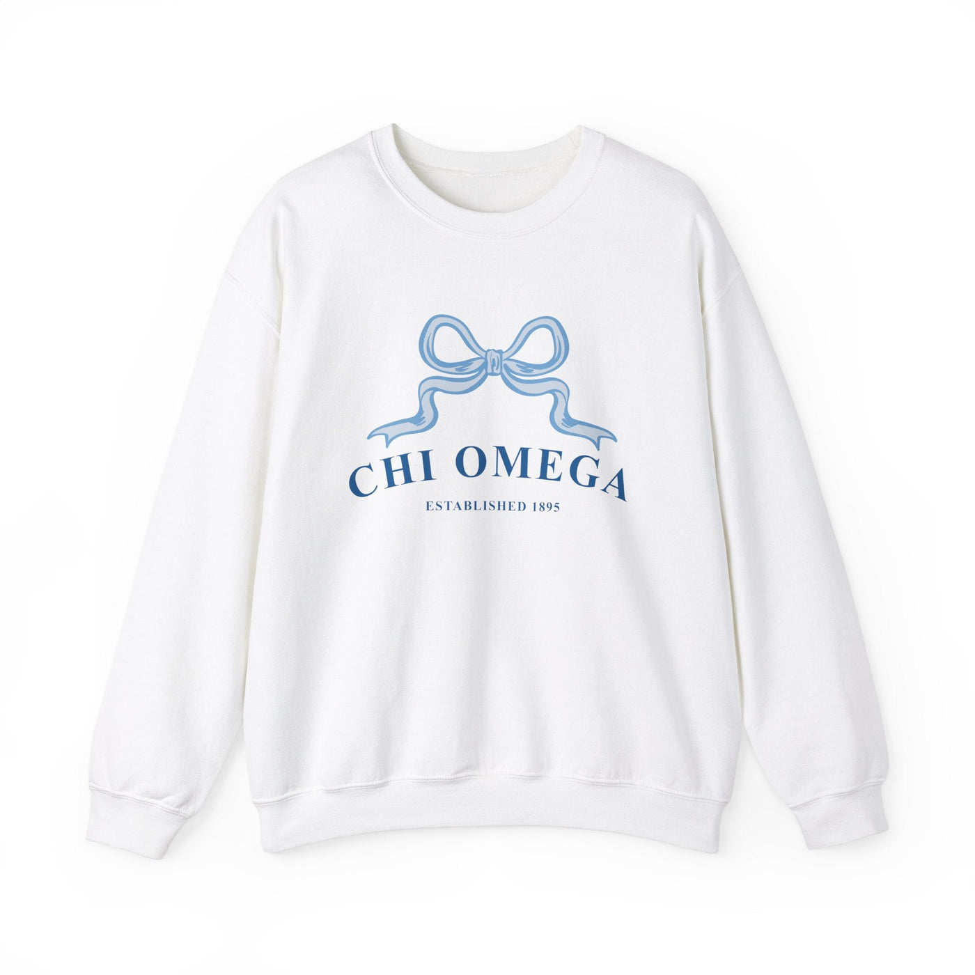 Chi Omega Ribbon Sorority Crewneck | Chi O Trendy Sweatshirt Big Little Recruitment Gift