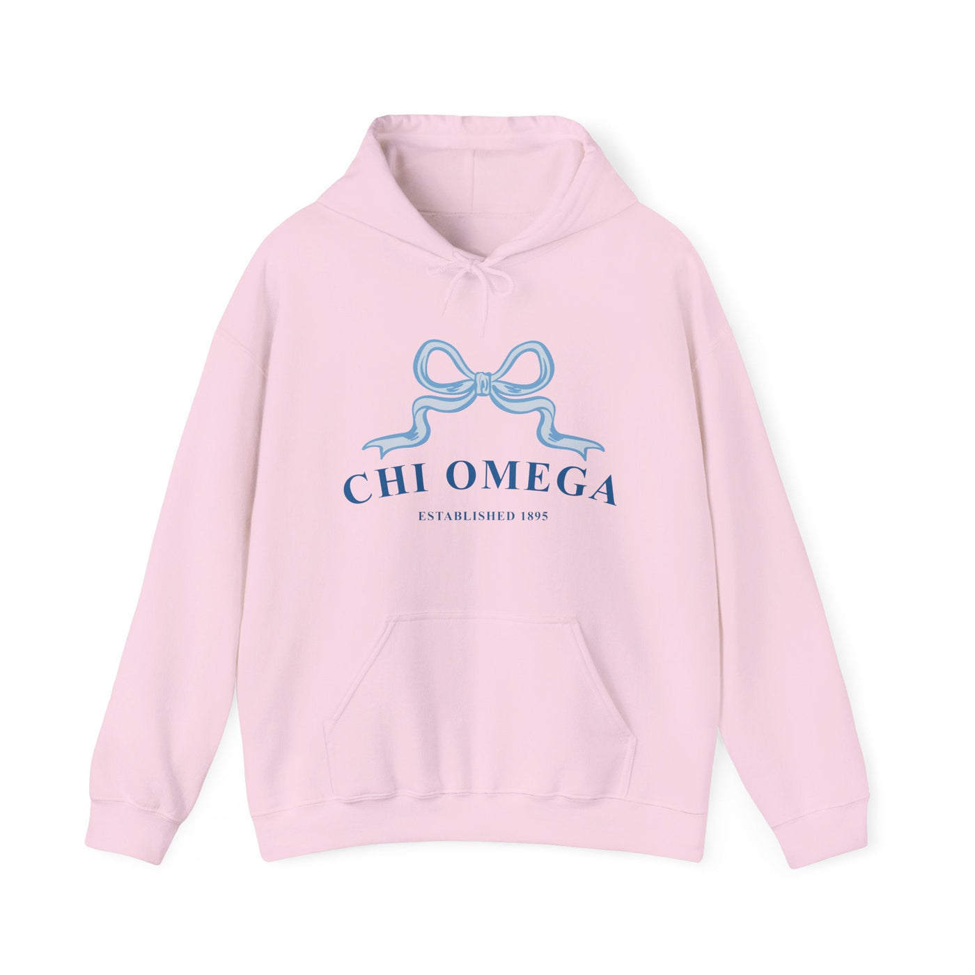 Chi Omega Ribbon Sorority Hoodie | Chi O Trendy Sweatshirt Big Little Recruitment Gift