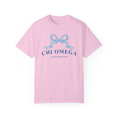 Chi Omega Ribbon Sorority T-Shirt | Chi O Trendy Shirt Big Little Recruitment Gift