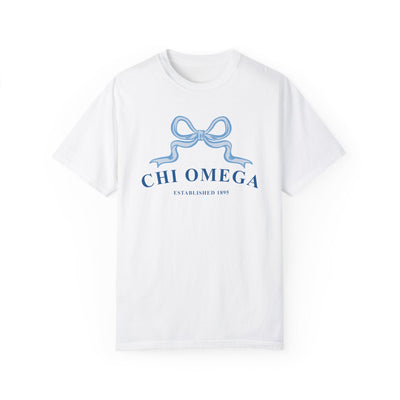 Chi Omega Ribbon Sorority T-Shirt | Chi O Trendy Shirt Big Little Recruitment Gift