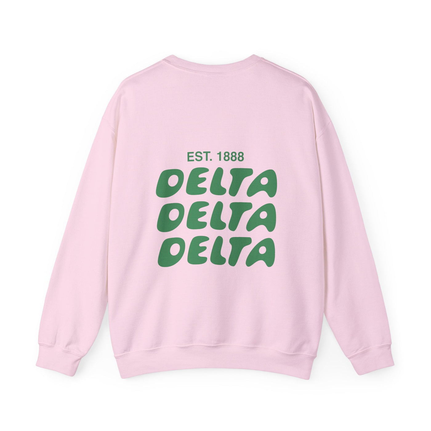 Delta Delta Delta Bubble Font Sorority Crewneck Sweatshirt | Tri Delta Trendy Sweatshirt | Big Little Gift | Recruitment Gift