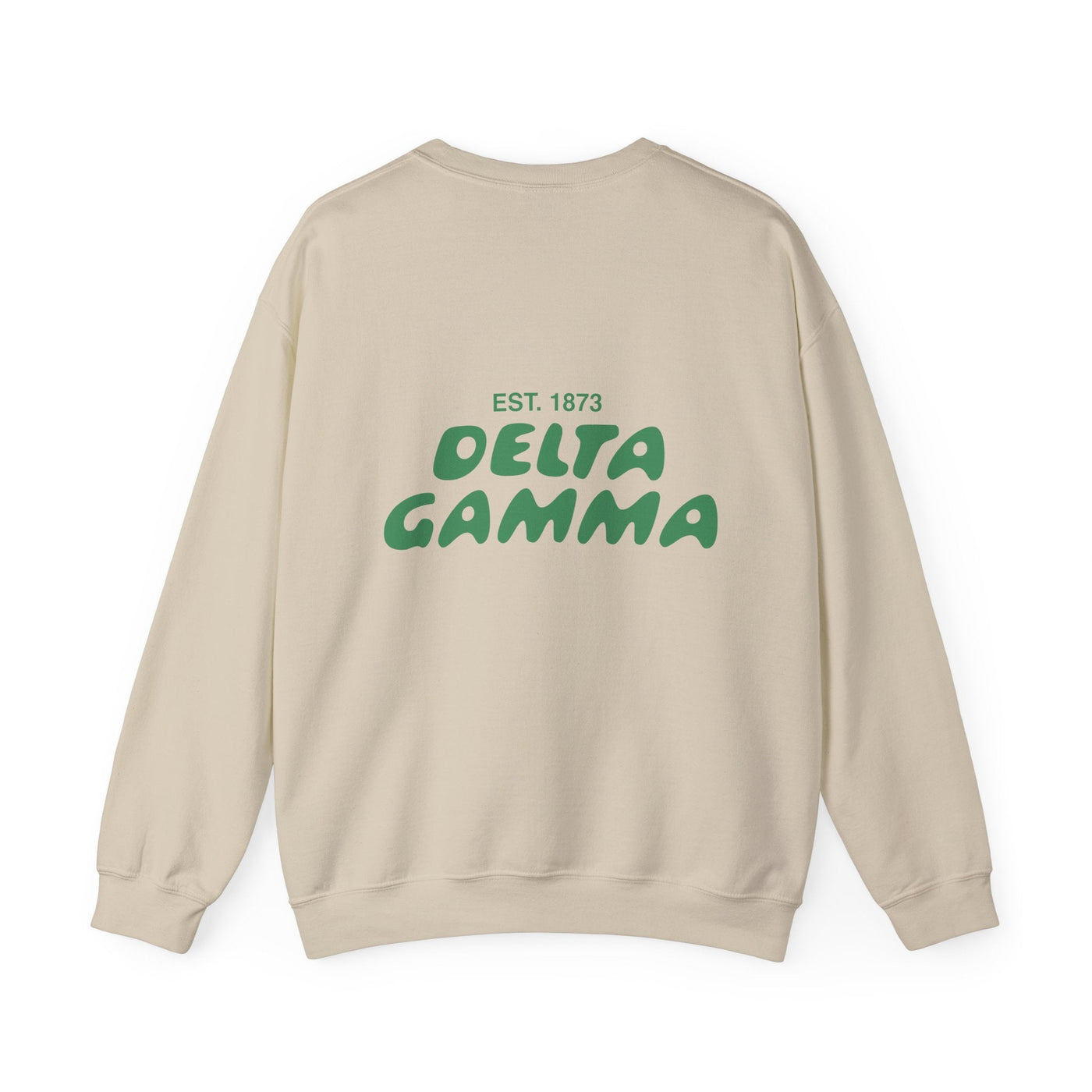 Delta Gamma Bubble Font Sorority Crewneck Sweatshirt | Dee Gee Trendy Sweatshirt | Big Little Gift | Recruitment Gift