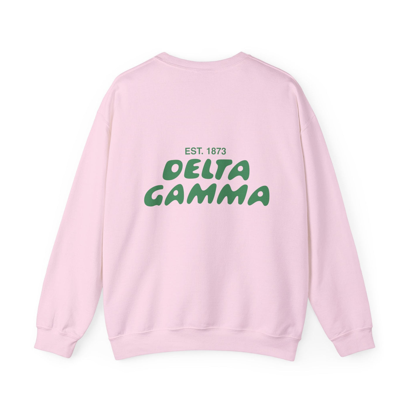 Delta Gamma Bubble Font Sorority Crewneck Sweatshirt | Dee Gee Trendy Sweatshirt | Big Little Gift | Recruitment Gift