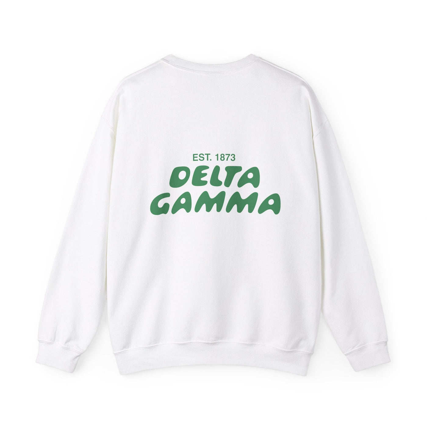 Delta Gamma Bubble Font Sorority Crewneck Sweatshirt | Dee Gee Trendy Sweatshirt | Big Little Gift | Recruitment Gift