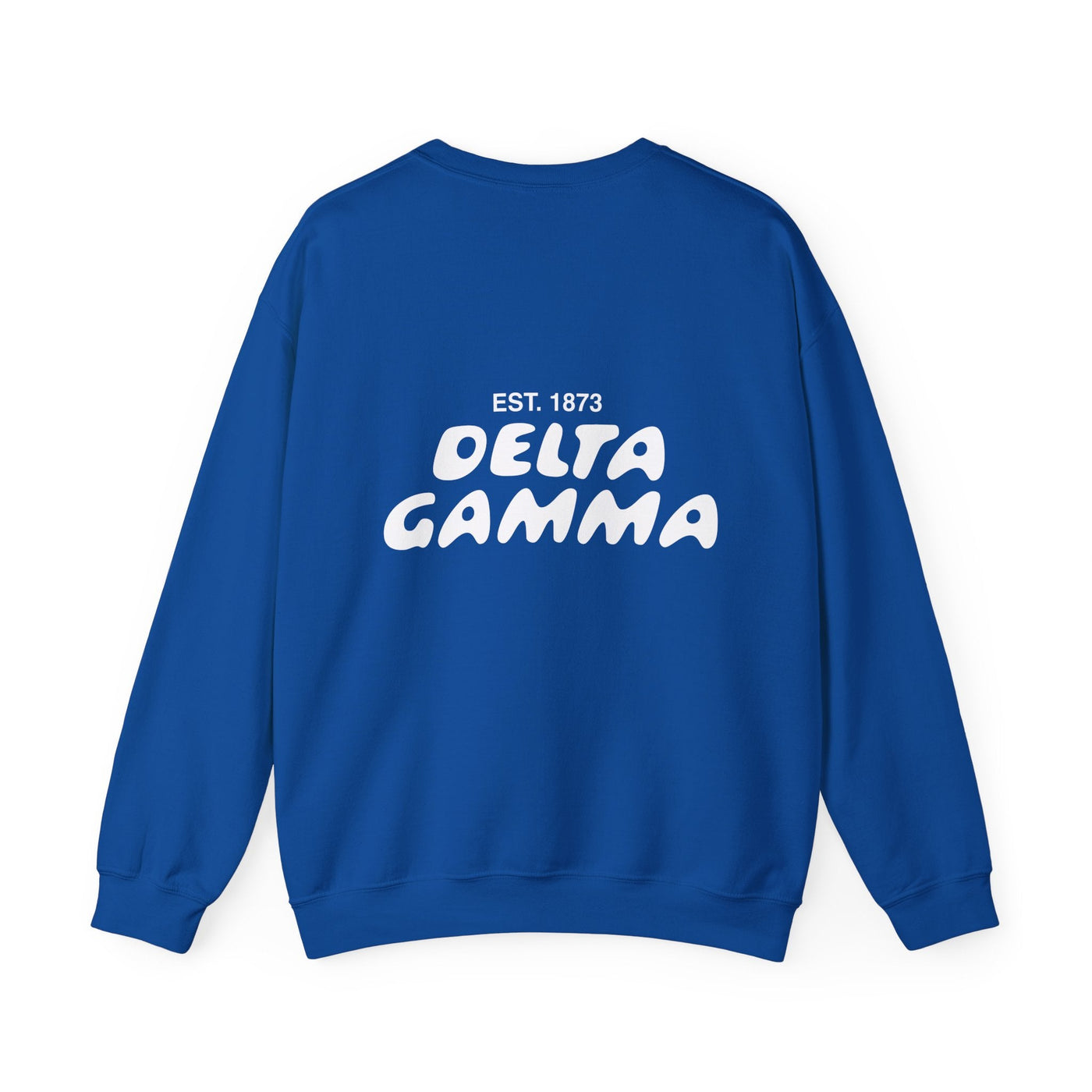 Delta Gamma Bubble Font Sorority Crewneck Sweatshirt | Dee Gee Trendy Sweatshirt | Big Little Gift | Recruitment Gift