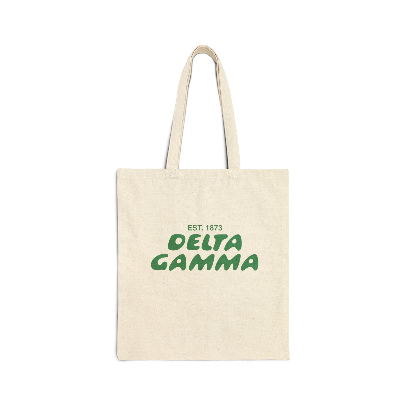 Delta Gamma Bubble Text Trendy Tote Bag | DG College Sorority Beach Bag | Big Little Gift